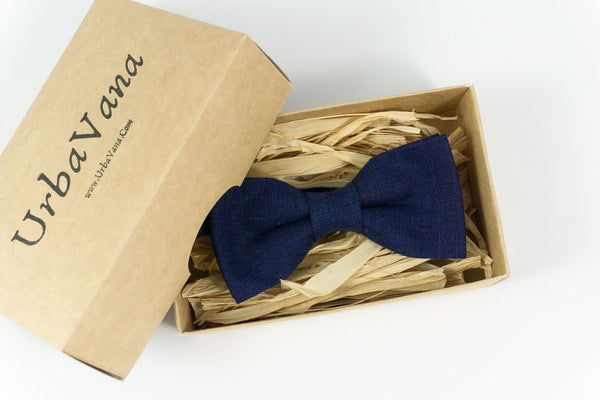 Dark Blue navy groomsmen bow ties for wedding