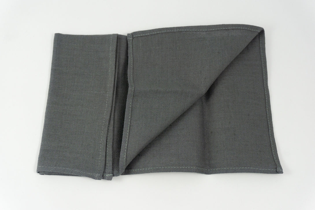 Dark grey mens wedding necktie for groomsmen