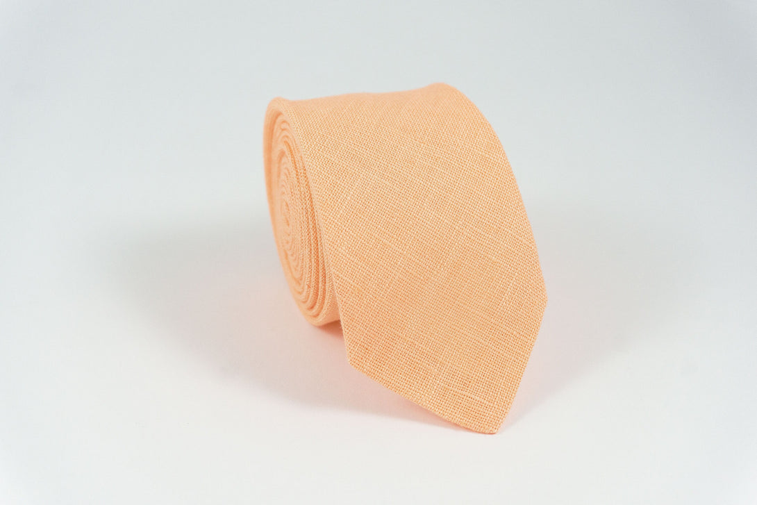 Peach color pre-tied classic bow ties - best mens ties