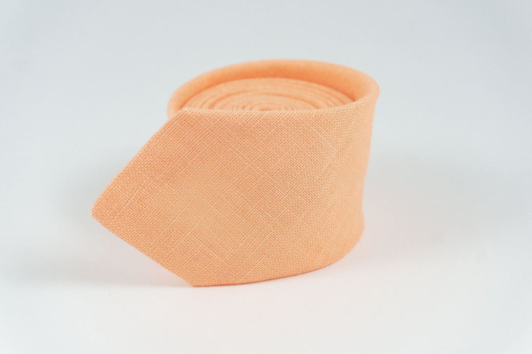 Peach color pre-tied classic bow ties - best mens ties