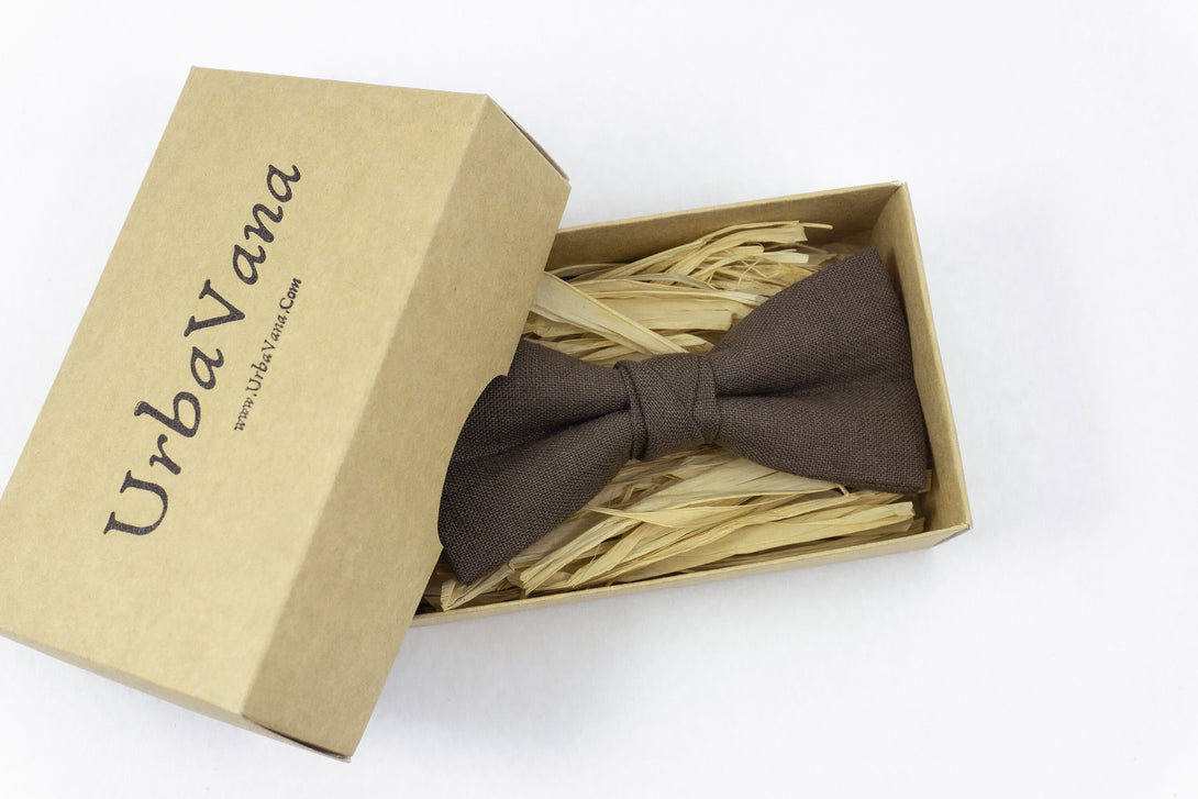 Cocoa brown color classic wedding bow ties for groomsmen - bow ties for men and boys