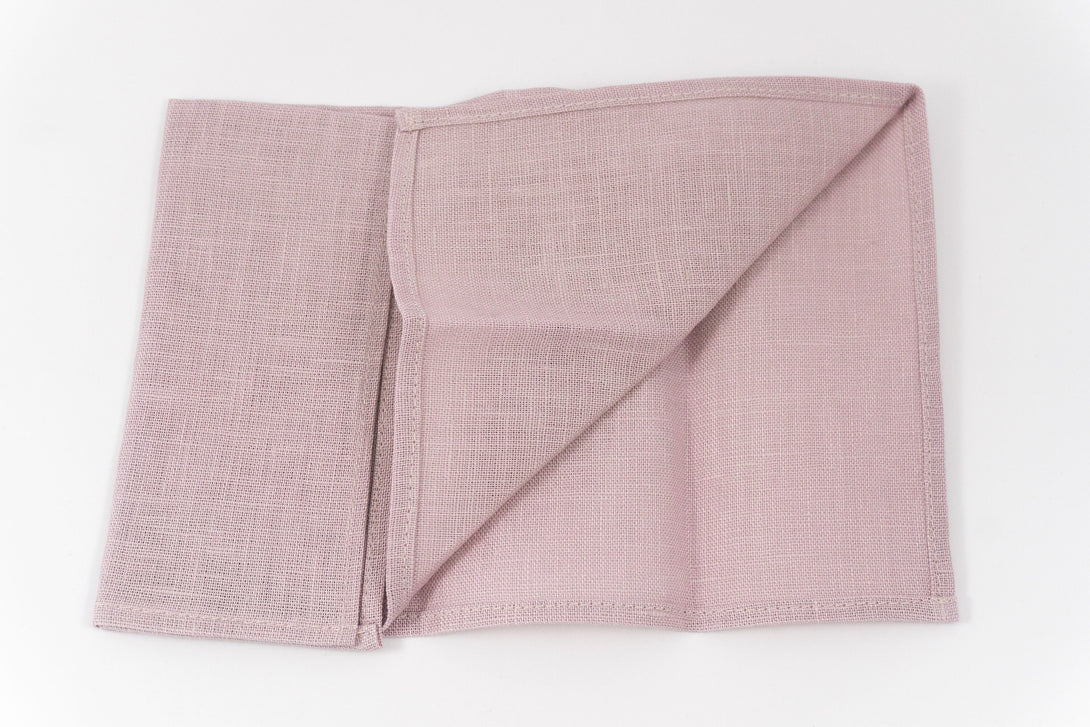 Pale purple linen wedding bow tie