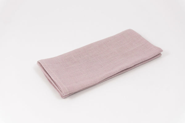 Pale purple color linen pocket square or handkerchief for men available with matching necktie for man