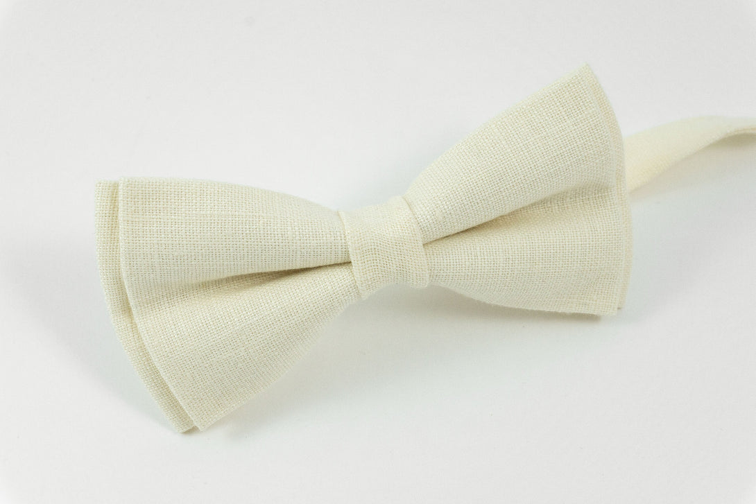 Champagne color bow ties for men and boys