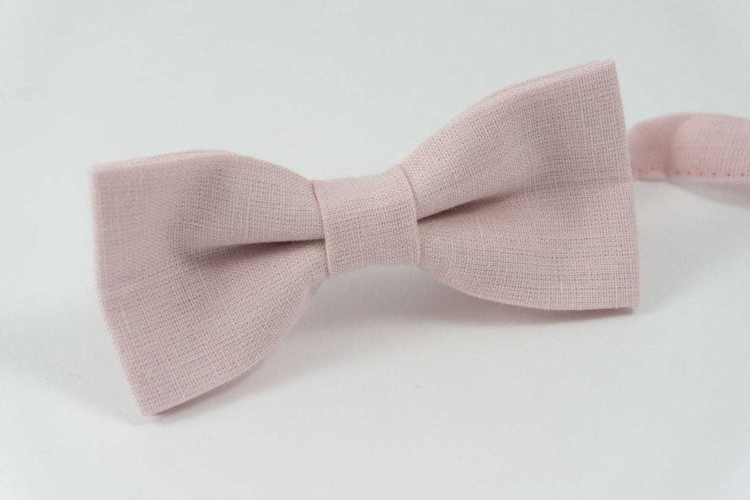 Light dusty rose mens pre-tied bow ties