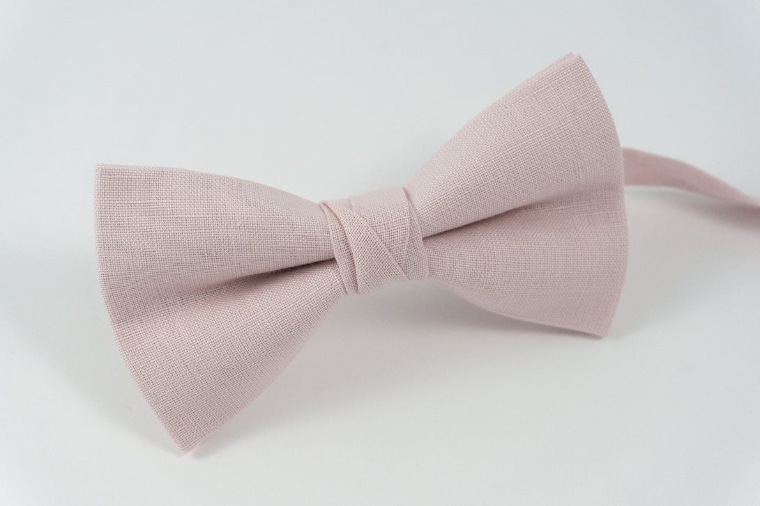 Light dusty rose wedding bow ties for groom - bow ties for men and ring bearer bow ties