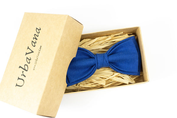 Royal blue bow ties for groomsmen gifts