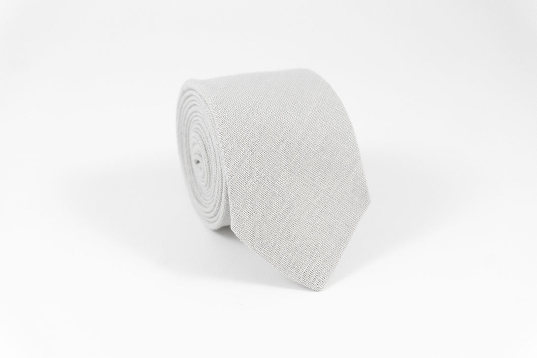 Light Gray linen pocket square