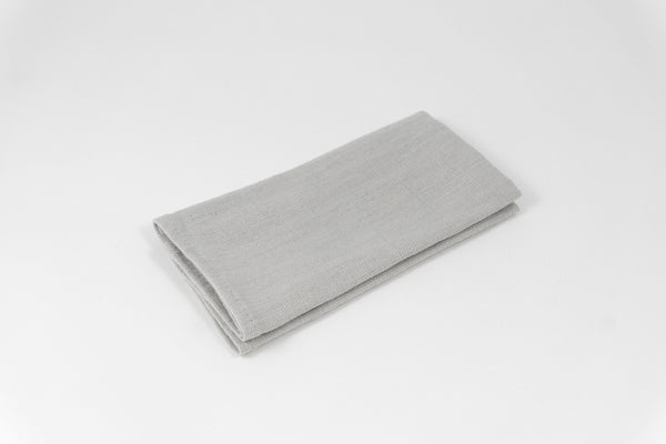 Light Gray linen pocket square