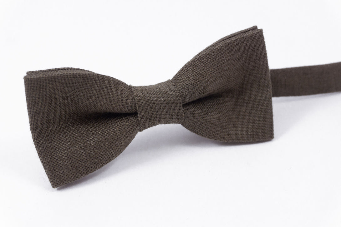 Cocoa brown color bow ties for men - wedding bow ties and necktie for groomsmen gift