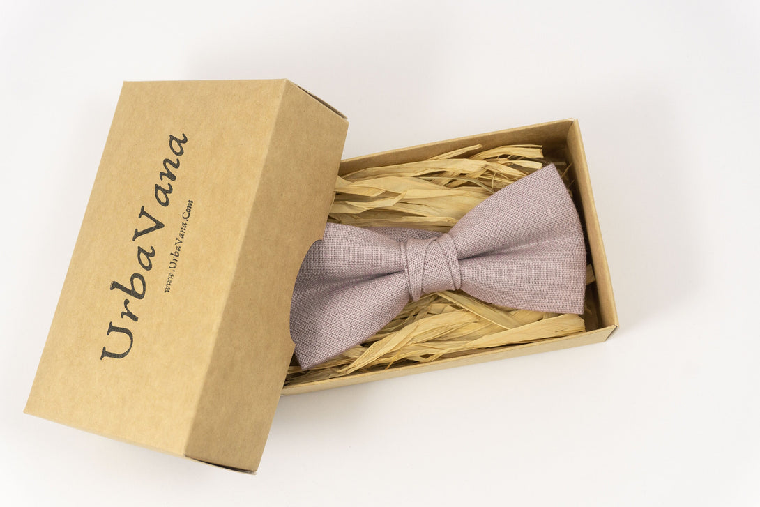 Pale Purple color classic mens bow ties for weddings