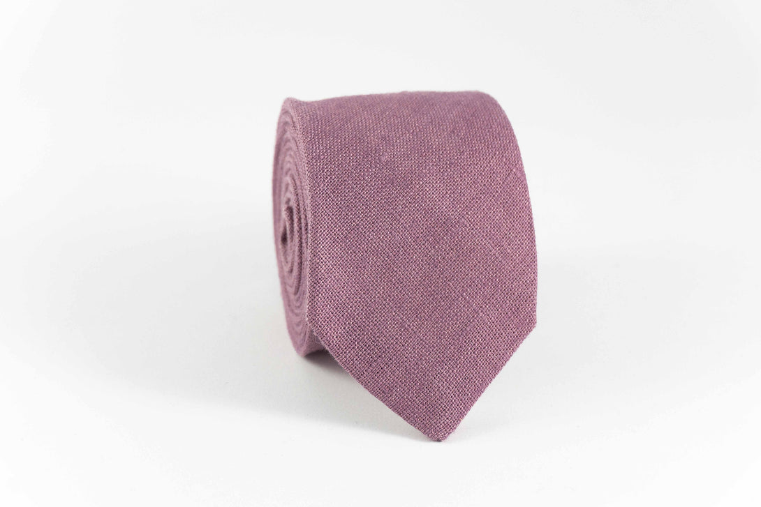 Purple color linen pocket square or handkerchief for men and boys available with matching bow tie or necktie