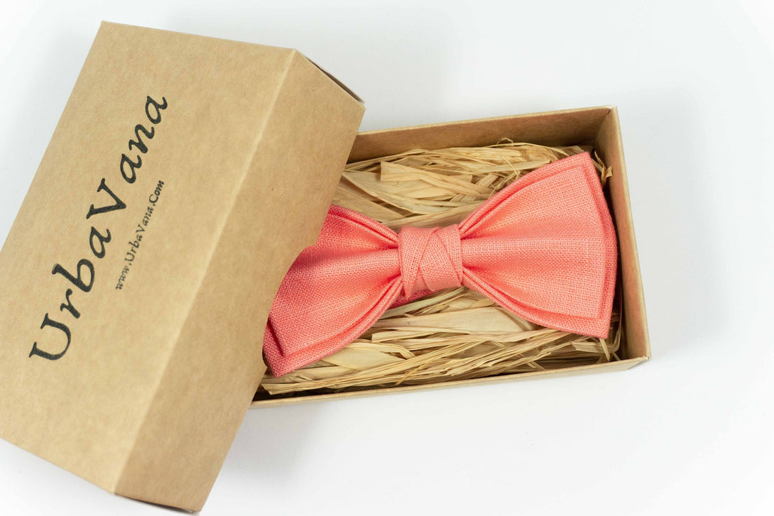 Rose pre-tied bow ties for wedding - bow ties for men and baby boys