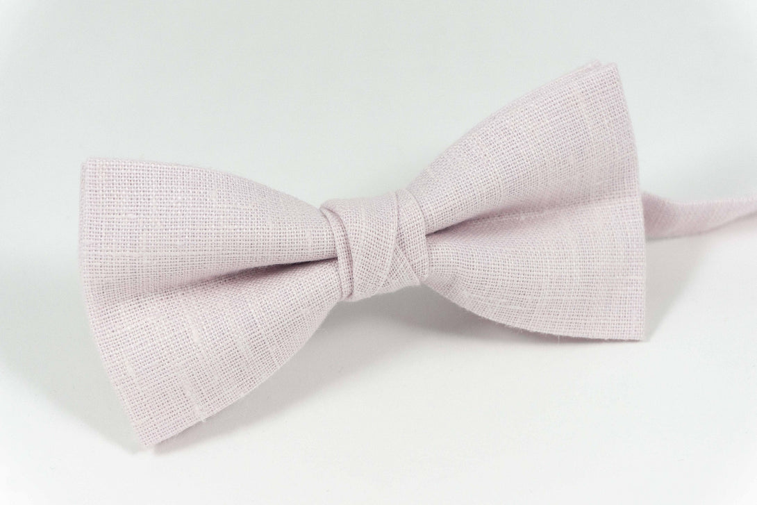 Blush Pink mens wedding bow ties for men and ring bearer bow ties