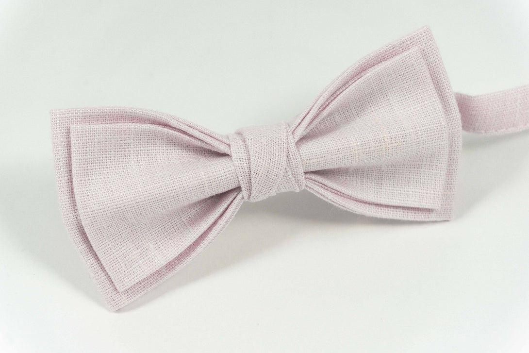 Light Pink pre-tied mens bow ties for groomsmen gifts