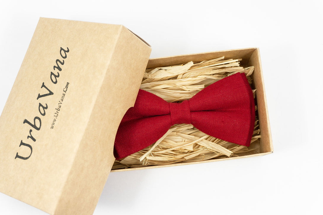 Red bow tie for your weddings and groomsmen