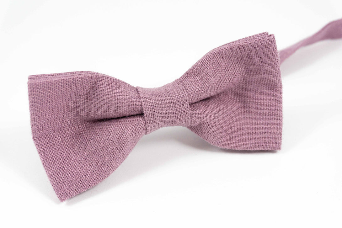 Purple pre-tied groomsmen bow ties for weddings - bow ties for men and toddler