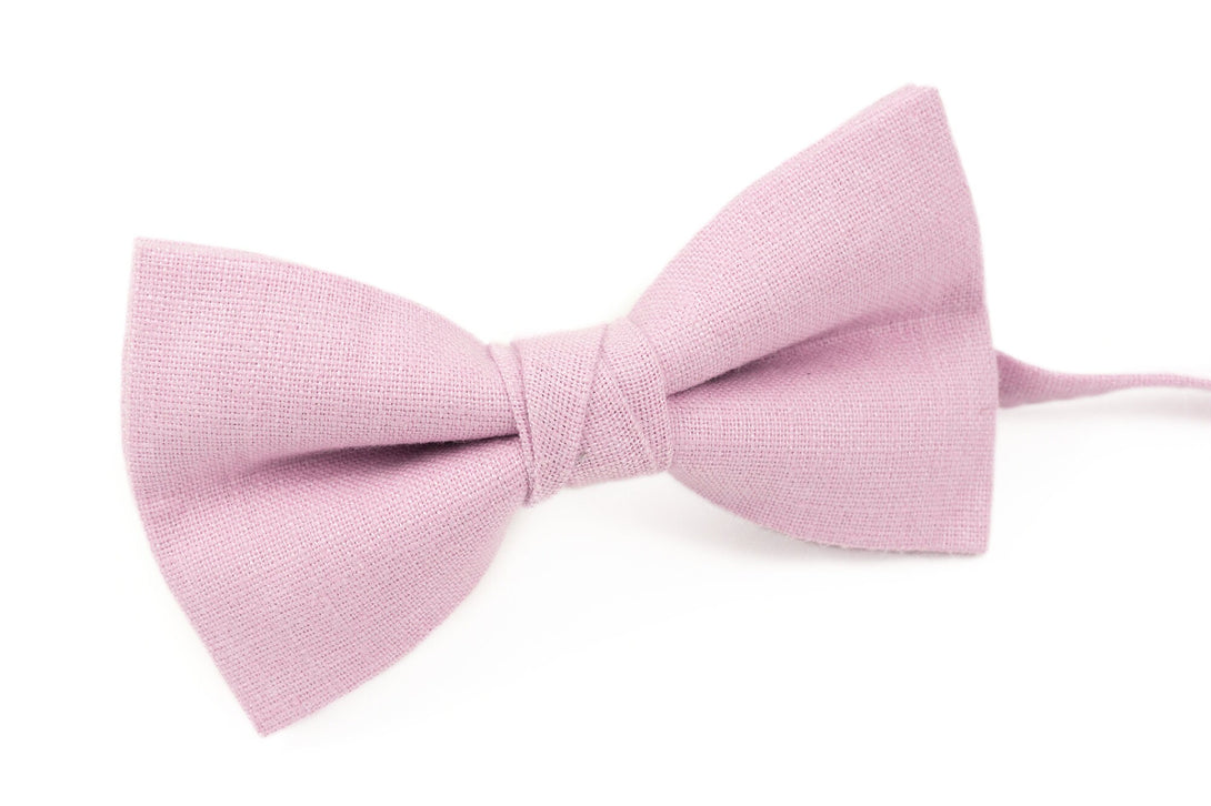 Light Purple linen groom and groomsmen bow ties for wedding