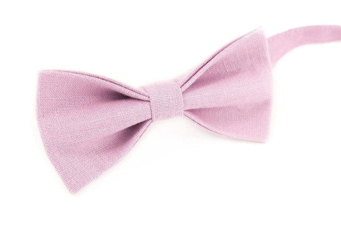 Light purple linen pre-tied ties for men / Daddy and son bow ties for fathers day gift or unique gift for men