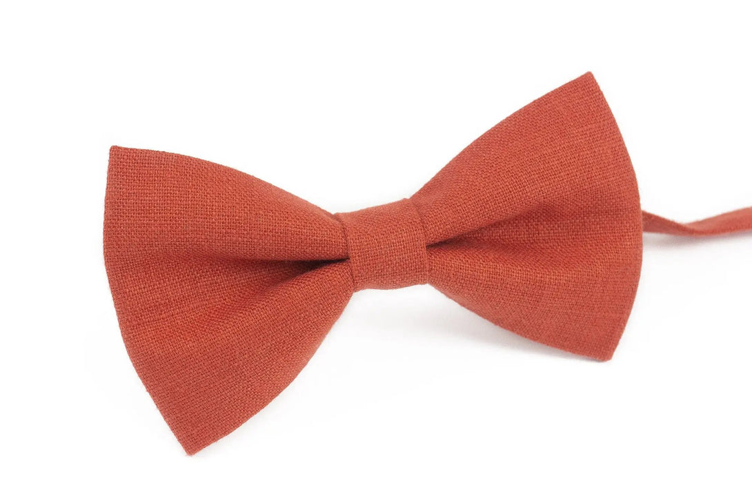 Red Brick men's bow tie for fathers day gift or unique gift for birthday / Bow ties for men and toddler baby boys