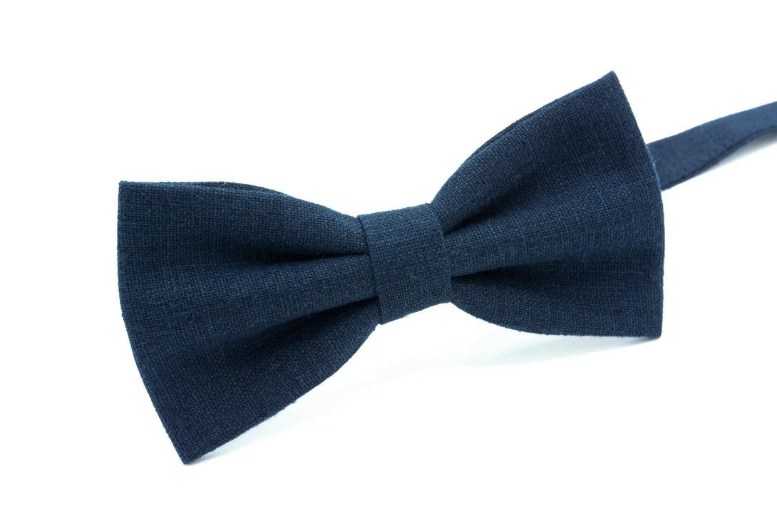 Midnight Blue color butterfly men's bow tie for weddings / Anniversary gift for husband or boyfriend / Groomsmen gift ideas