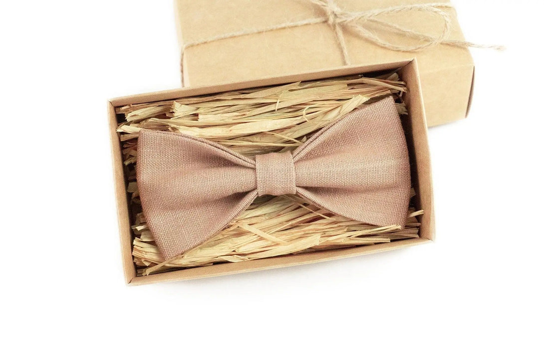 Taupe color groomsmen bow tie for weddings / Fathers day gift or anniversary gift for men