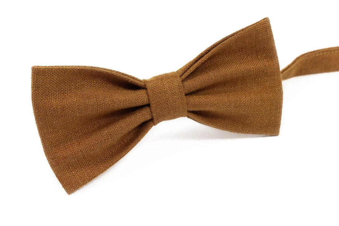 Cinnamon brown men's bow tie for fathers day gift or unique gift for birthday / Bow ties for men and toddler baby boys