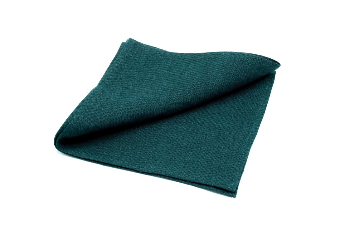 Teal green linen wedding necktie for man / Unique best men wedding ties or pre wedding gift for groom