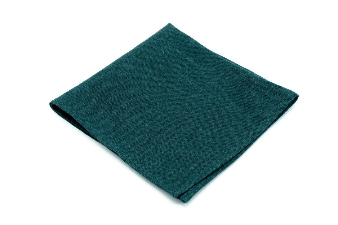 Teal green linen wedding necktie for man / Unique best men wedding ties or pre wedding gift for groom