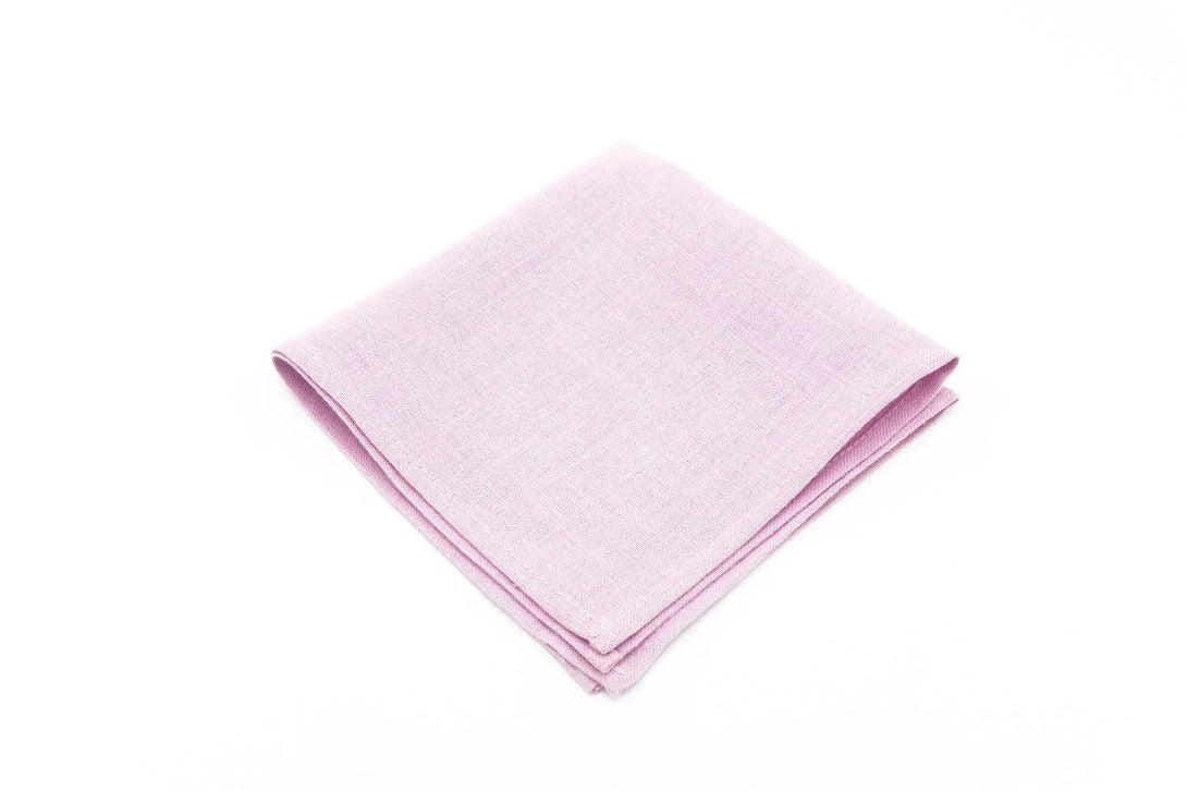 Light purple linen best men ties available with matching handkerchief / Necktie for man