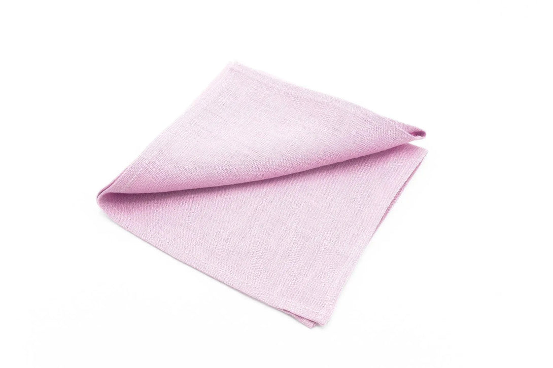 Light Purple color linen pocket square / handkerchief available with matching bow tie or necktie / Groomsmen necktie for wedding