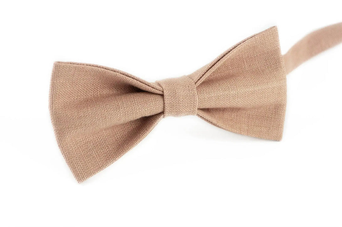 Taupe color groomsmen bow tie for weddings / Fathers day gift or anniversary gift for men