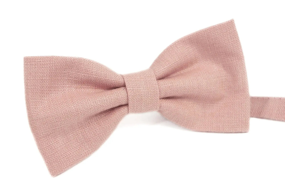 Dusty pink butterfly wedding bow ties for groomsmen proposal gift / Groom gift from bride