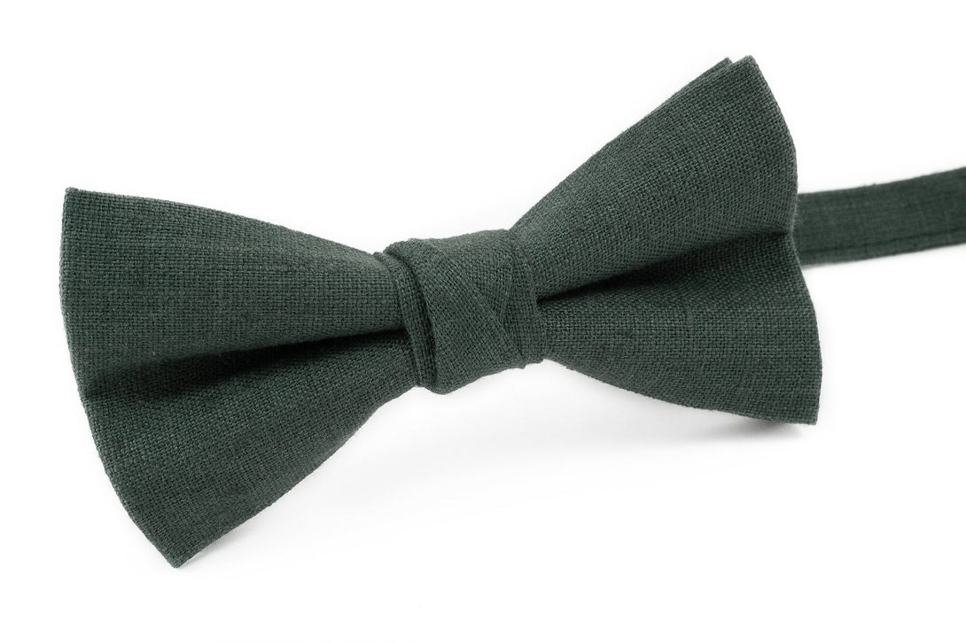 Forest green color men bow ties for weddings