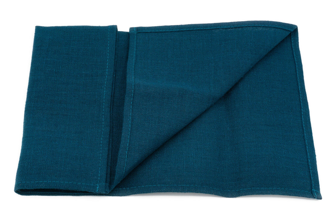 Ink blue color pocket square or handkerchief for men