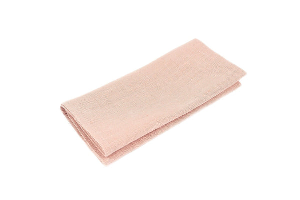 Dusty pink linen pocket square or handkerchief for men and toddler available with matching bow tie or slim necktie