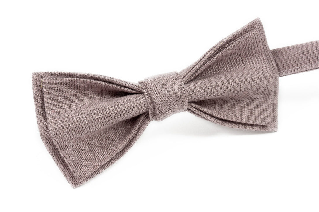 Dark Mauve color groomsmen bow tie for summer weddings - Handmade fathers day gift or anniversary gift for men