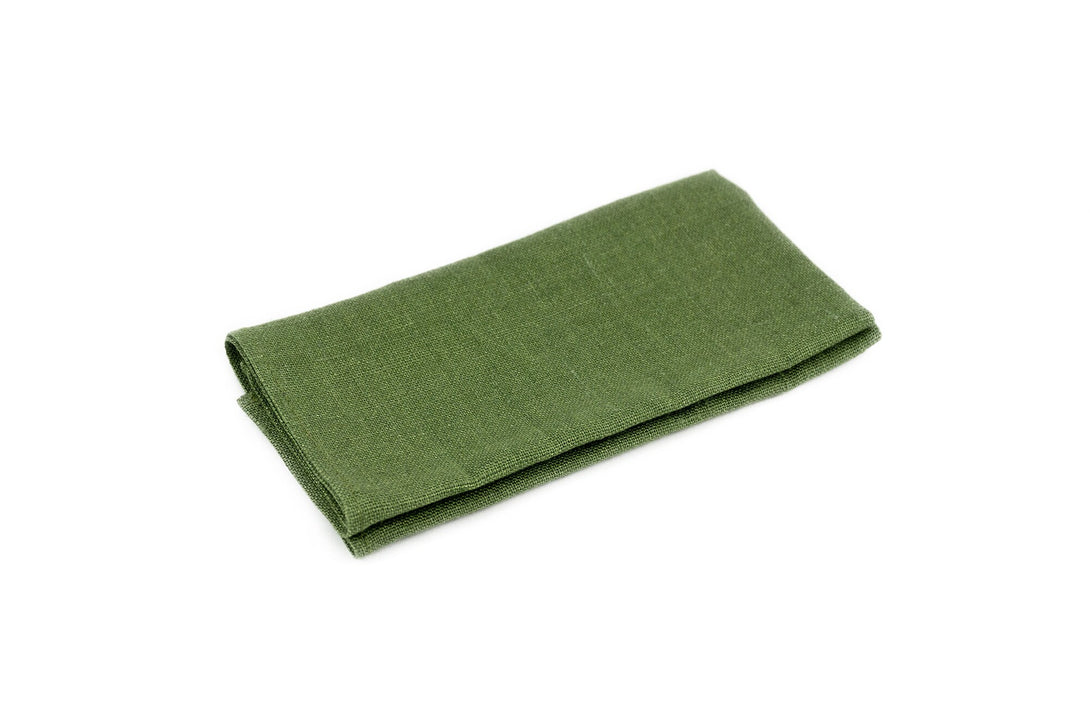 Olive green linen butterfly bow ties for men and toddler boys available with matching handkerchief / Olive green wedding neckties for men
