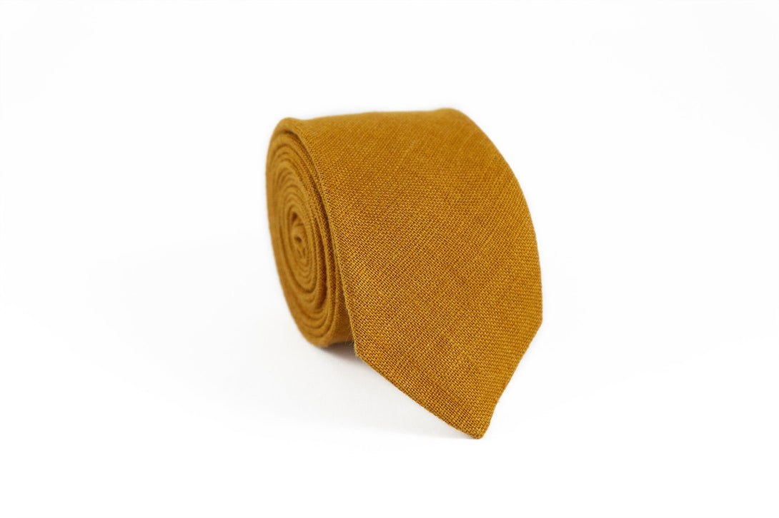 Mustard mens wedding bow ties for weddings - linen best mens ties