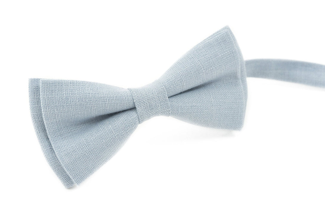 Dusty blue groomsmen bow ties for weddings