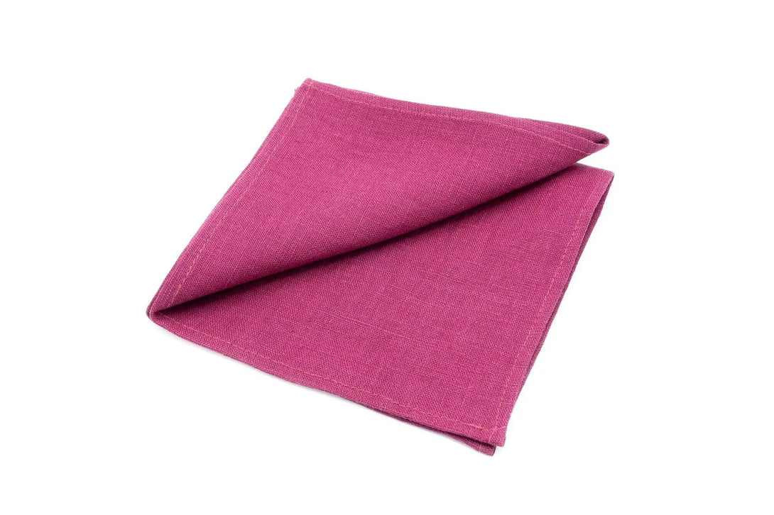 Cyclamen Pink color linen ties for men and baby boys / Wedding tie for groomsmen