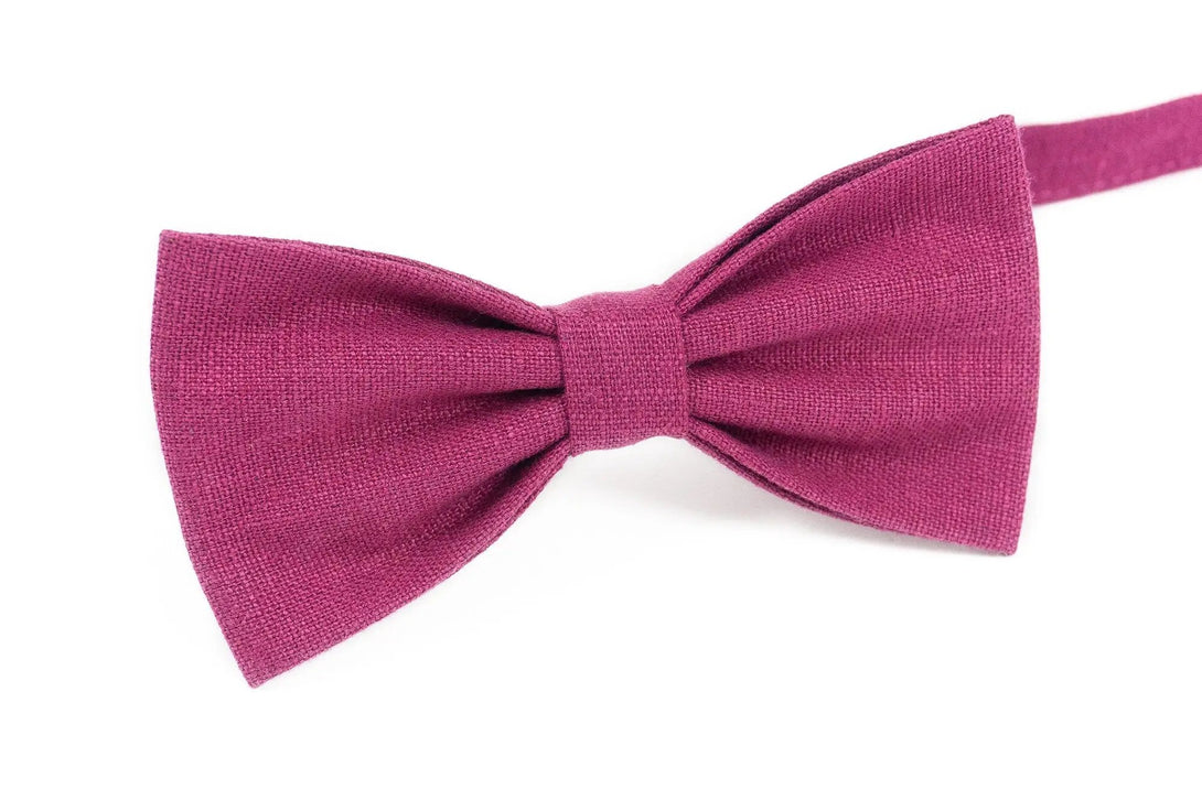 Cyclamen Pink wedding bow tie for groomsmen / Pre-tied men's and kids bow tie as gift for men