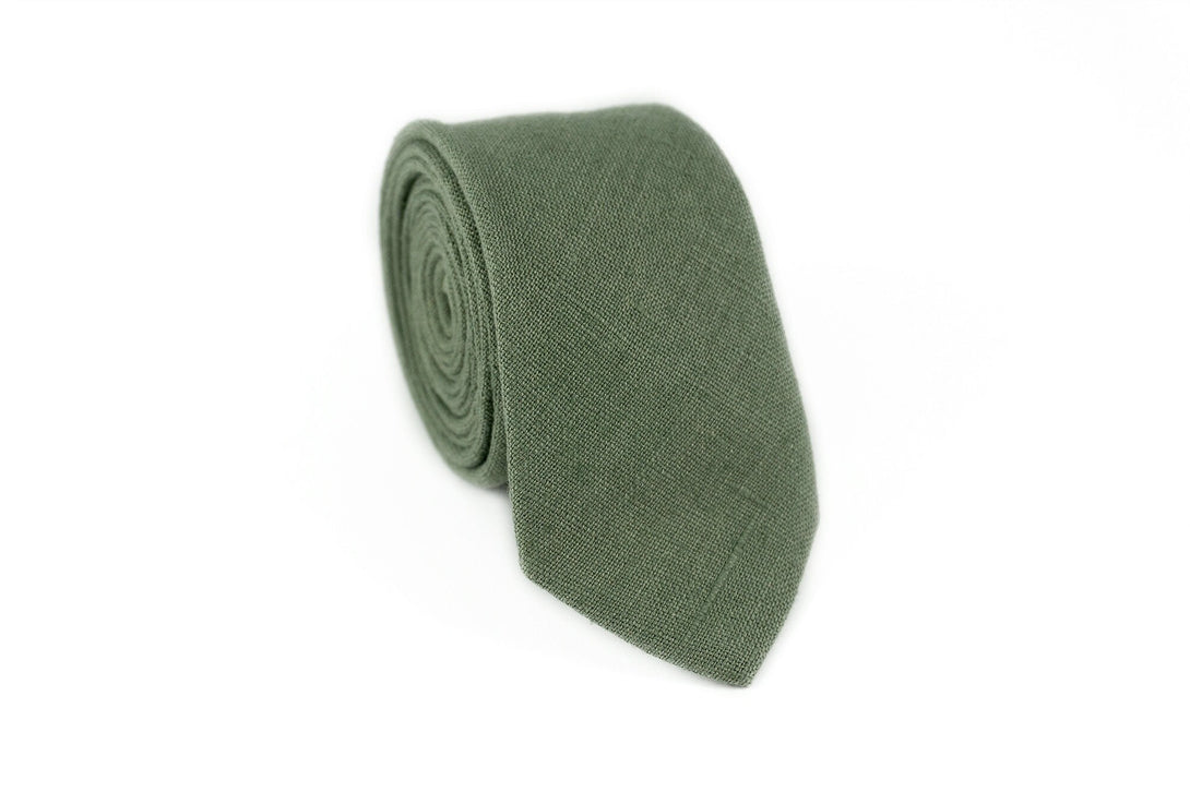 Dark Dusty Sage green men's bow ties for wedding or gift for men