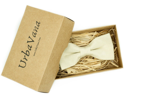 Sand color mens and boys pre tied bow ties