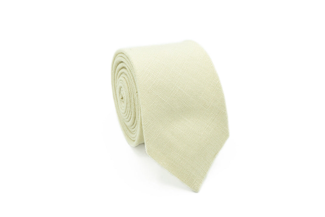 Sand color wedding necktie for groomsmen