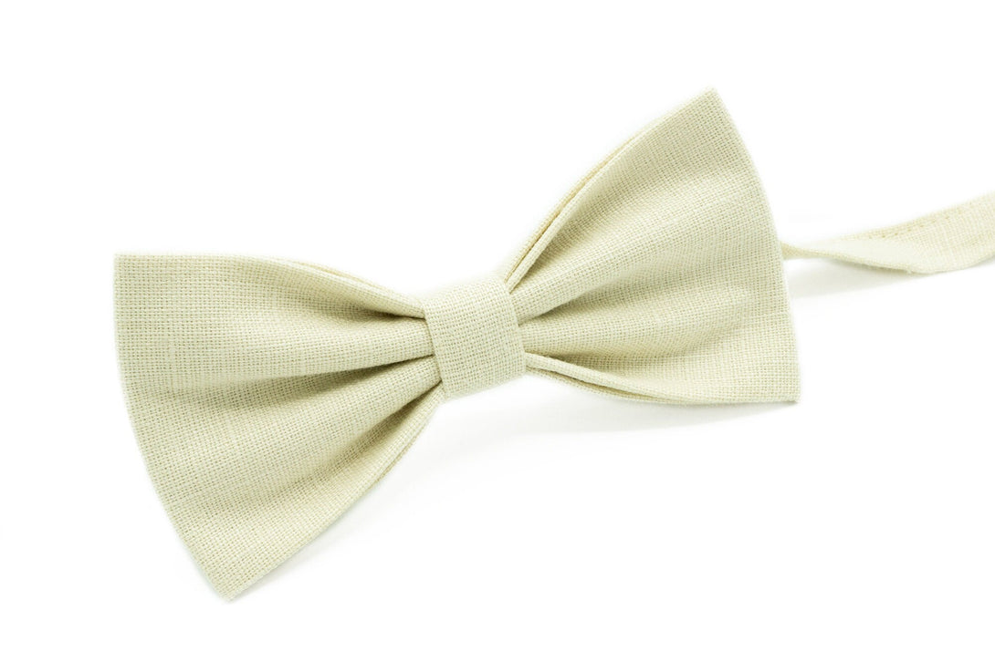 Sand color pre-tied bow ties for men and toddler baby boys / Sand skinny or regular necktie for men available with matching handkerchief