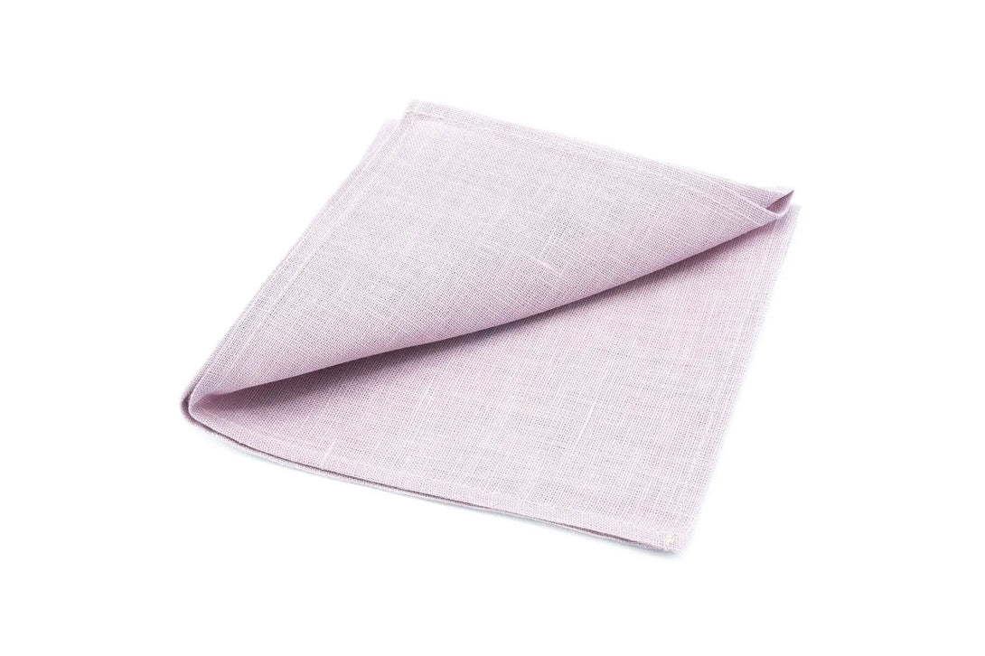 Pale purple color classic pre-tied ties for men available with matching pocket square / Gift for men