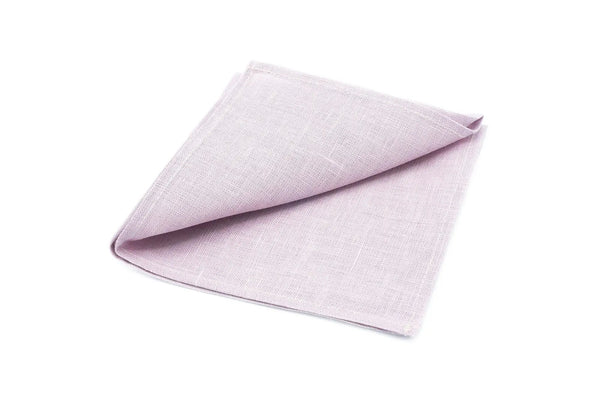 Pale purple color linen pocket square / handkerchief available with groomsmen necktie / Pale purple wedding gift for men