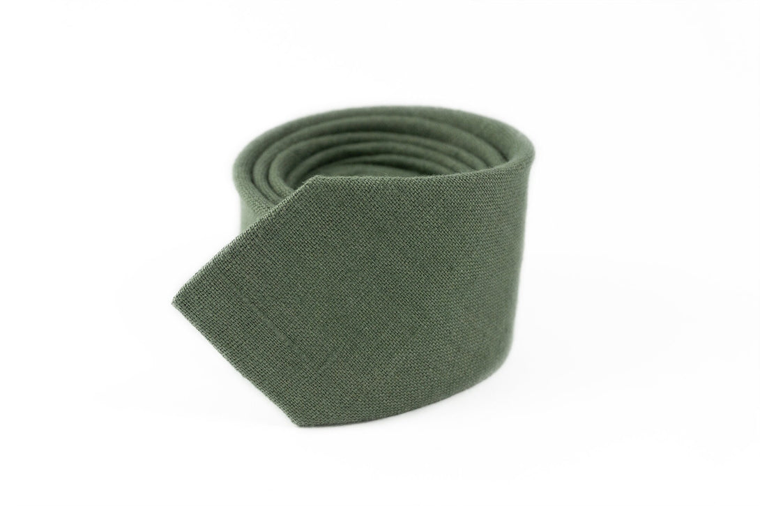 Dark Dusty Sage green men's bow ties for wedding or gift for men