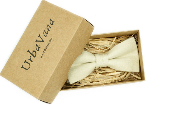 Sand color classic mens wedding bow ties